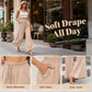 Women's Casual High Waisted Wid-Leg Pants