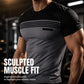Men's Casual Printed Short Sleeve Crewneck T-Shirt