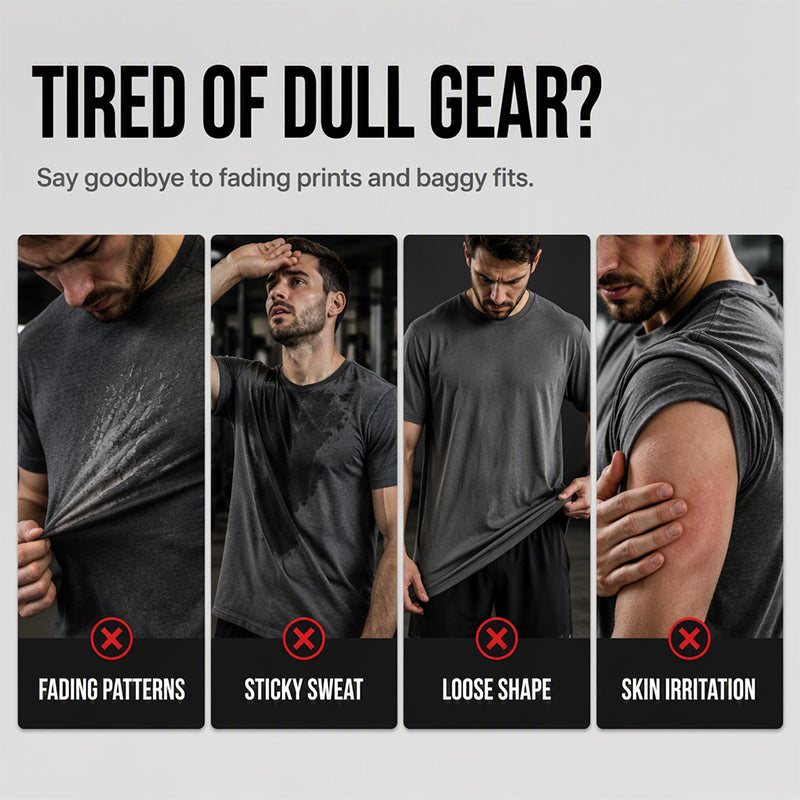 Men's Casual Printed Short Sleeve Crewneck T-Shirt