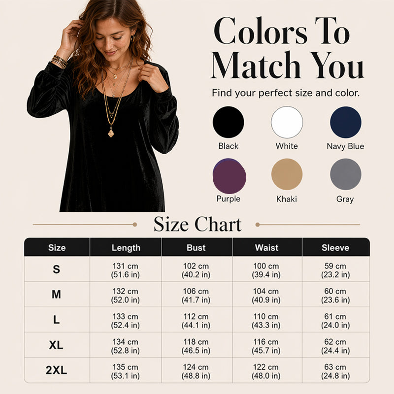 ⌛Limited-time offer-Women's Elegant Long Sleeve Maxi Dress