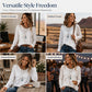 Women's Vintage Crewneck Top with Fringe Tassel
