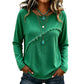 Women's Vintage Crewneck Top with Fringe Tassel