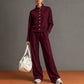 🌸Hot Sale 50% OFF💖Women's Button-Down Cardigan & Wide-Leg Pants Set