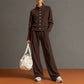 🌸Hot Sale 50% OFF💖Women's Button-Down Cardigan & Wide-Leg Pants Set