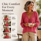 ⌛Limited-time offer-Women's Loose Ruffled Tie Neck Blouse