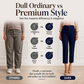 ⌛Limited-time offer-Women's High Waisted Cropped Suit Pants