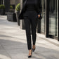 ⌛Limited-time offer-Women's High Waisted Cropped Suit Pants