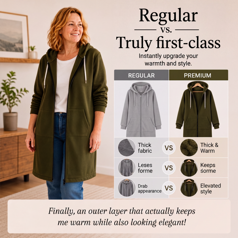 🔥✨ Women's Zip-Up Fleece Hoodies