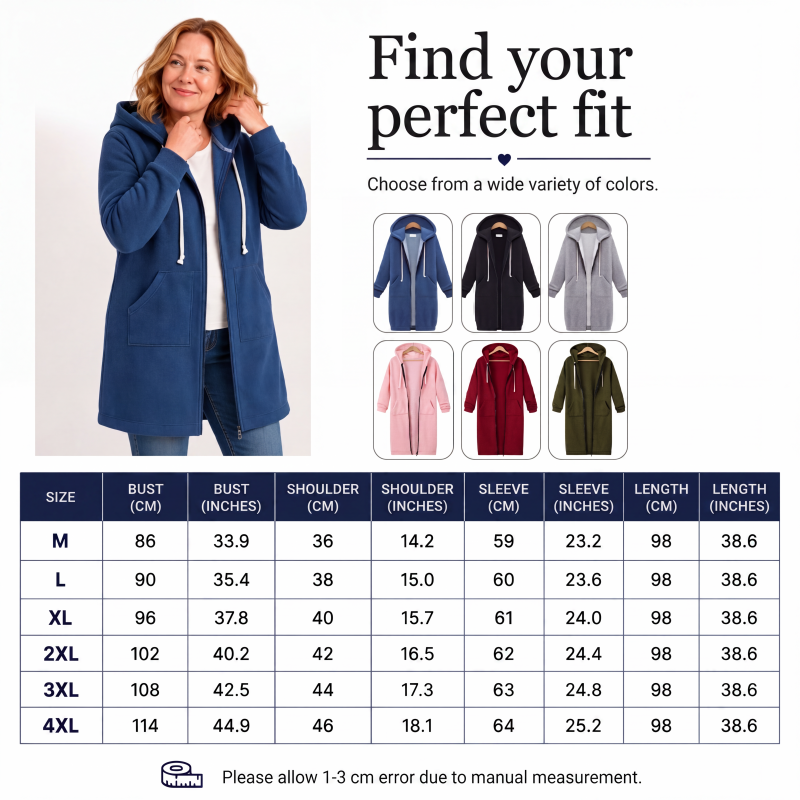 🔥✨ Women's Zip-Up Fleece Hoodies