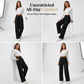 ✨ Women's High-Waist Wide-Leg Trousers – Elegant Tailored Fit With Chic Metallic Button Detail 🤍