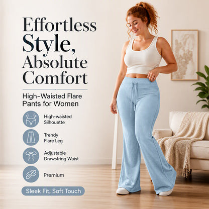 Women's High Waisted Flare Pants