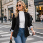 ☀️🧥New Arrivals - Sleek Cardigan Blazer – Soft Drape & Versatile Styling from Office to Evening