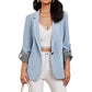 ☀️🧥New Arrivals - Sleek Cardigan Blazer – Soft Drape & Versatile Styling from Office to Evening