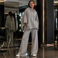 ⌛Limited-time offer-Women's Loose Hooded Cape Top & Wide-Leg Pants Set