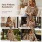 Women's Hooded Drawstring Knit Pullover