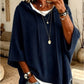 Women's Hooded Drawstring Knit Pullover