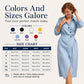 Women's Lapel Wrap Midi Shirt Dress with Pockets