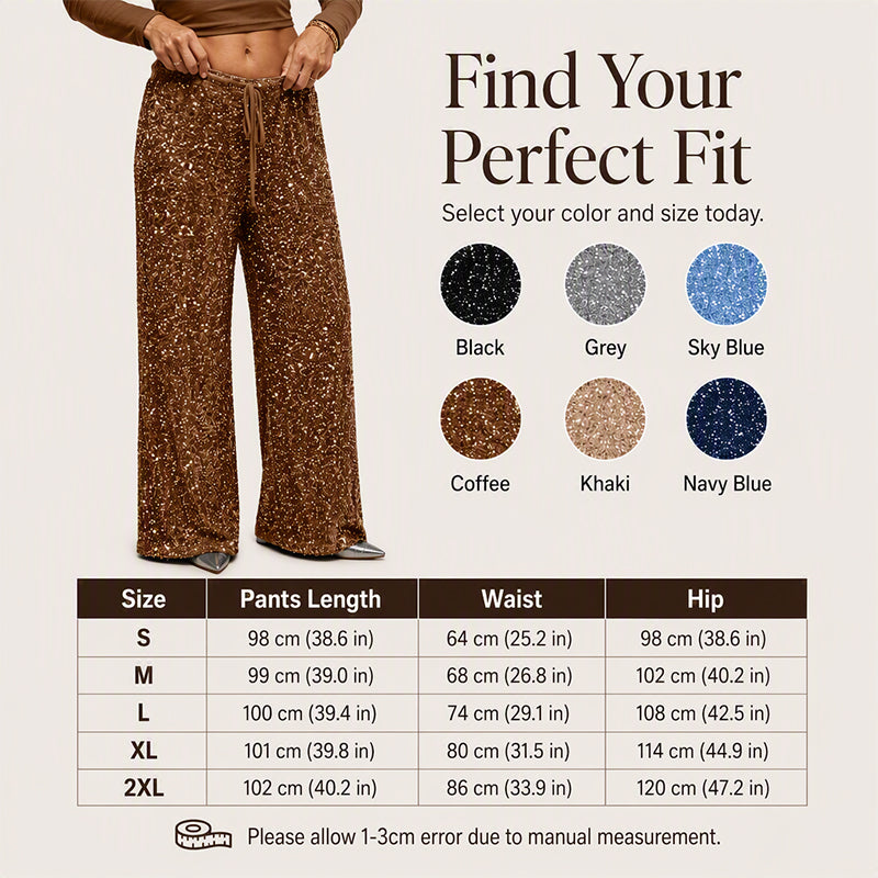 Women's Elastic Waist Straight-Leg Pants