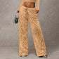 Women's Elastic Waist Straight-Leg Pants