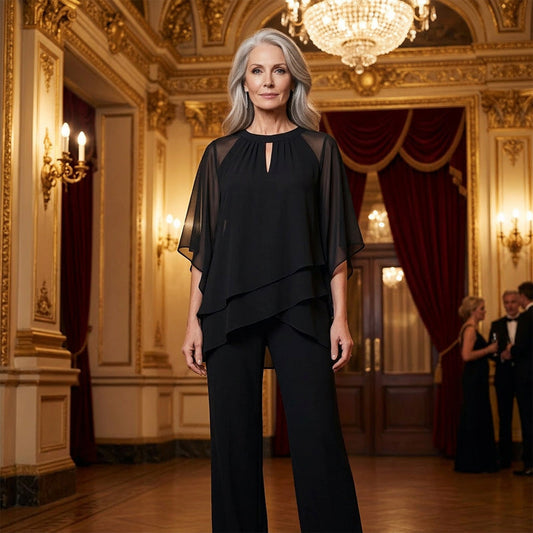 ✨New Arrivals & Special Offers-Women's Elegant Asymmetrical Top & Pants Set