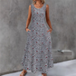 💞Women's Floral Print Sleeveless Maxi Dress with Pockets