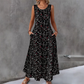 💞Women's Floral Print Sleeveless Maxi Dress with Pockets