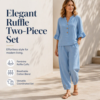 🌺50% OFF! ✨Women's Casual Top & Pants Two-Piece Set