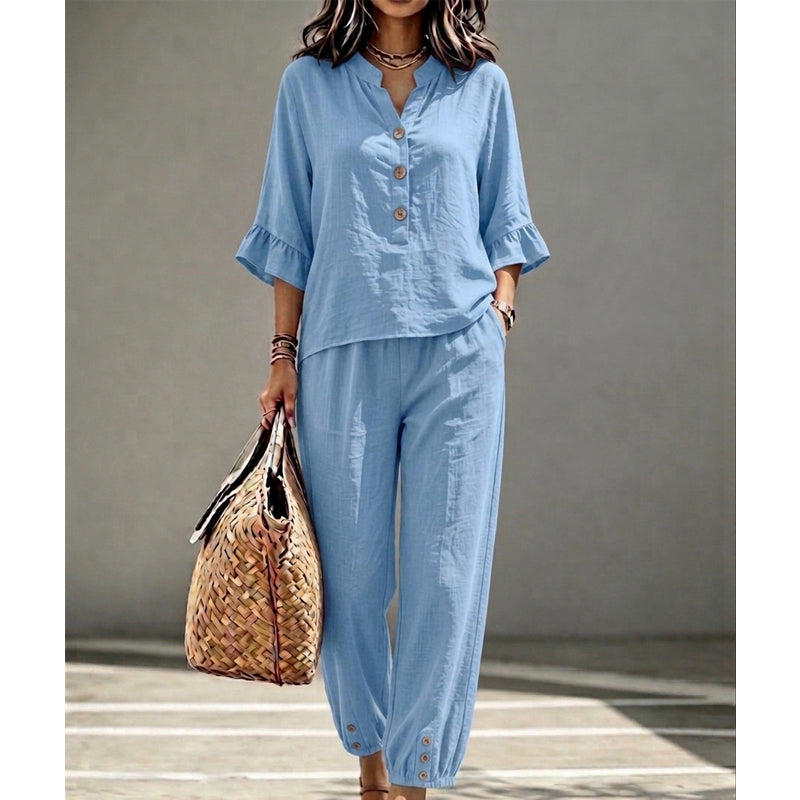🌺50% OFF! ✨Women's Casual Top & Pants Two-Piece Set