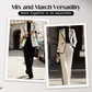 ✨New Arrivals & Special Offers-Women's Contrast Trim Blazer and Pant Set
