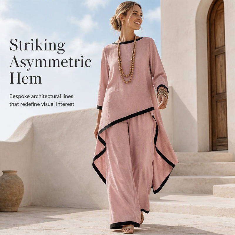 🔥New Arrivals & Special Offers-Women's Casual Tunic and Wide Leg Pants Set