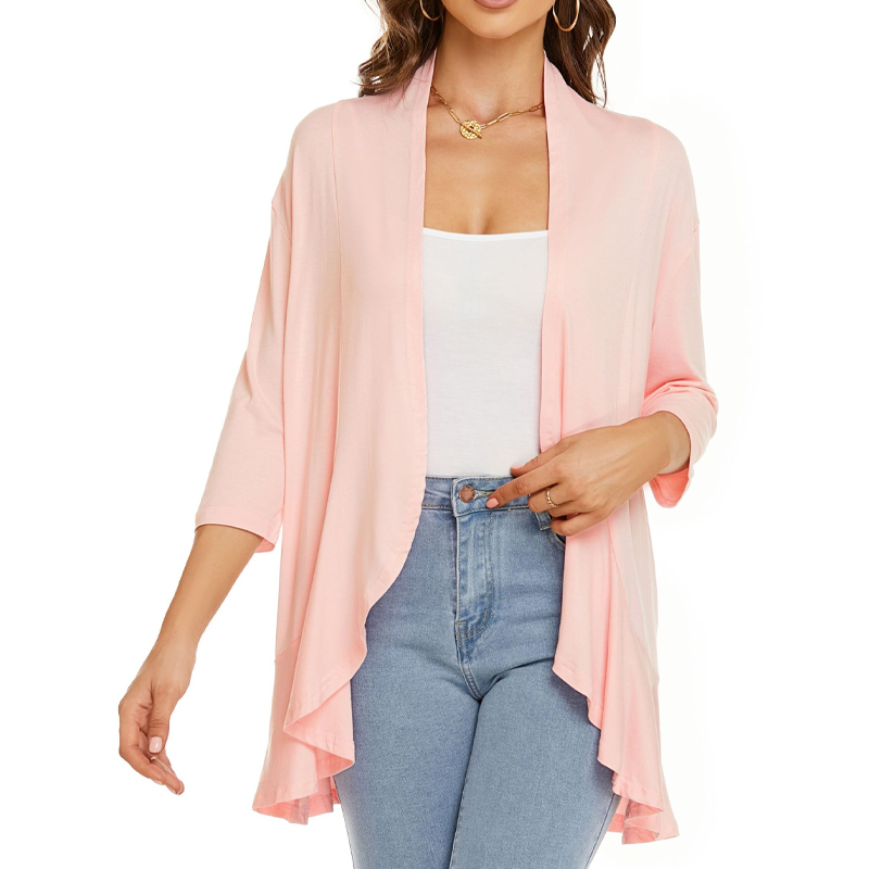 ✨New Arrivals: 50% Off-Women's 3/4 Sleeve Open Front Cardigan