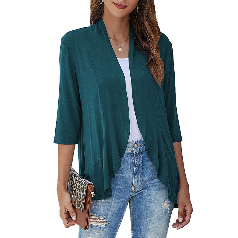✨New Arrivals: 50% Off-Women's 3/4 Sleeve Open Front Cardigan