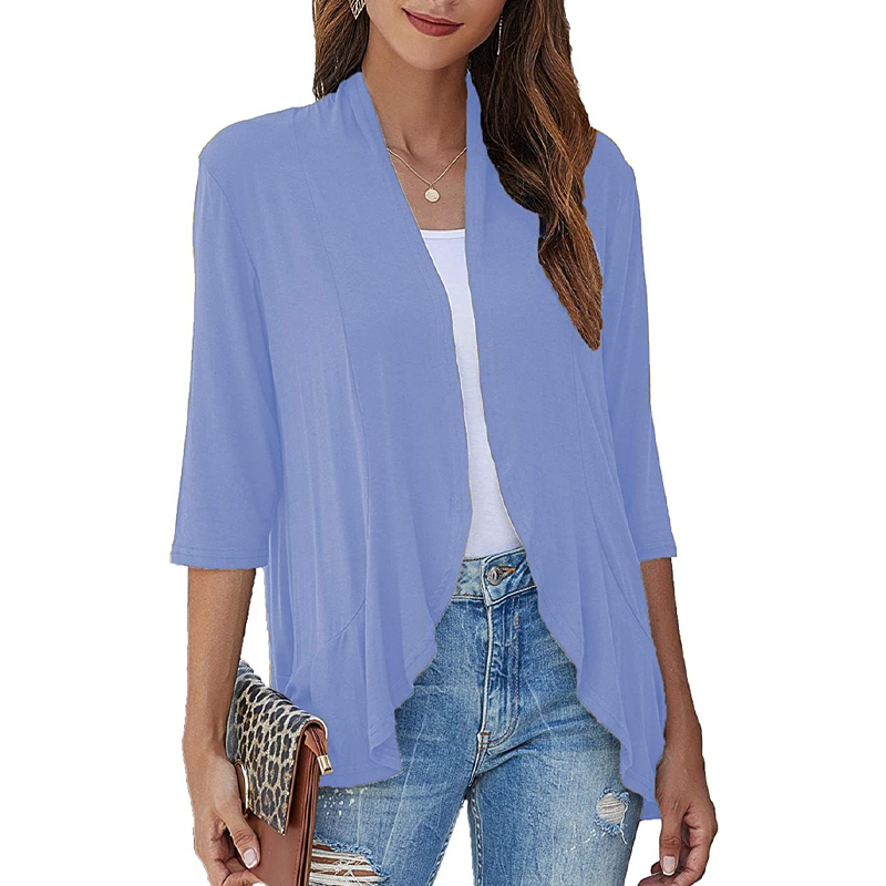 ✨New Arrivals: 50% Off-Women's 3/4 Sleeve Open Front Cardigan