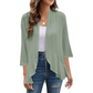 ✨New Arrivals: 50% Off-Women's 3/4 Sleeve Open Front Cardigan