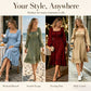 Women's Square Neck Smocked A-Line Dress