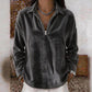 Relaxed Texture Zip Top