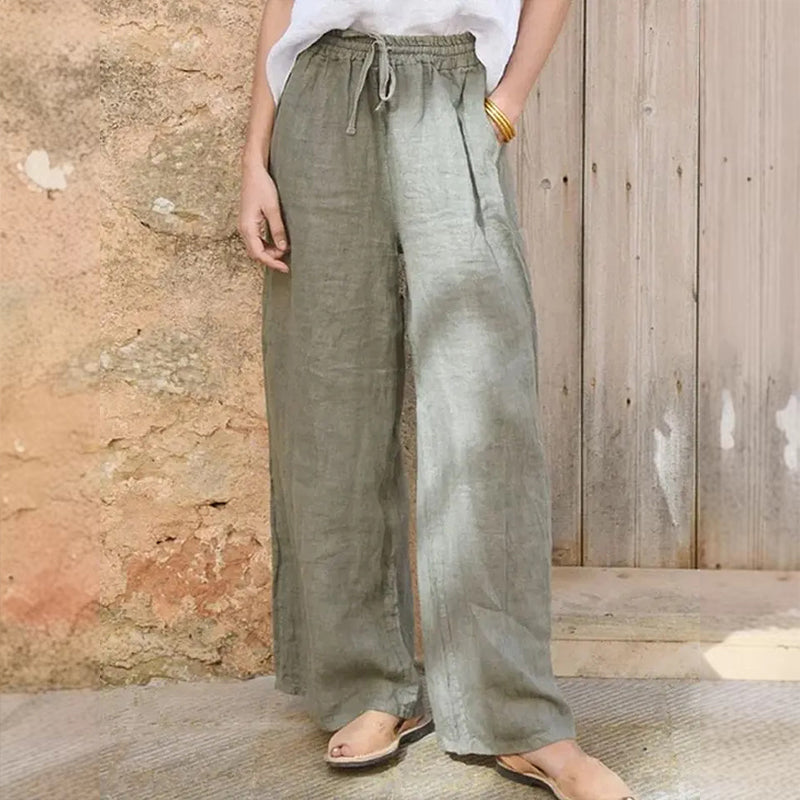 Women's Casual Drawstring Wide-Leg Pants