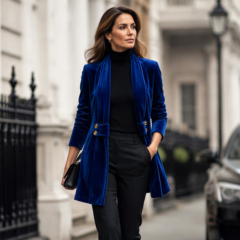 ✨New Arrivals: 50% Off-Women's Double-Breasted Velvet Cardigan
