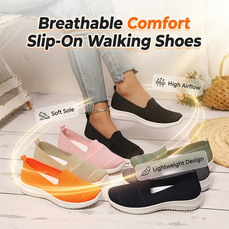 ✨New Arrivals: 50% Off-Women's Breathable Mesh Slip-On Walking Shoes