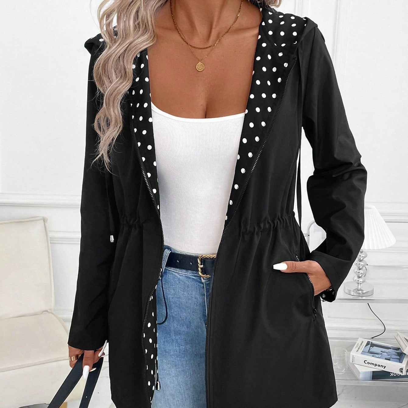 ⌛Limited Time Sale 50% OFF🔥🧥Women’s Reversible Zip Up Hoodie Jacket✨
