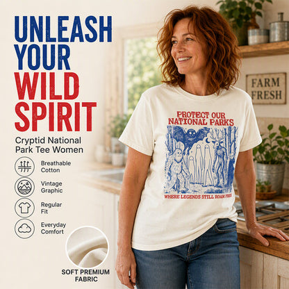 Retro Cryptid National Parks Graphic T-Shirt
