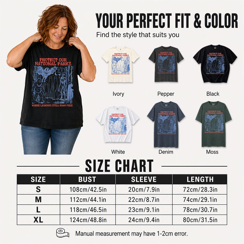 Retro Cryptid National Parks Graphic T-Shirt