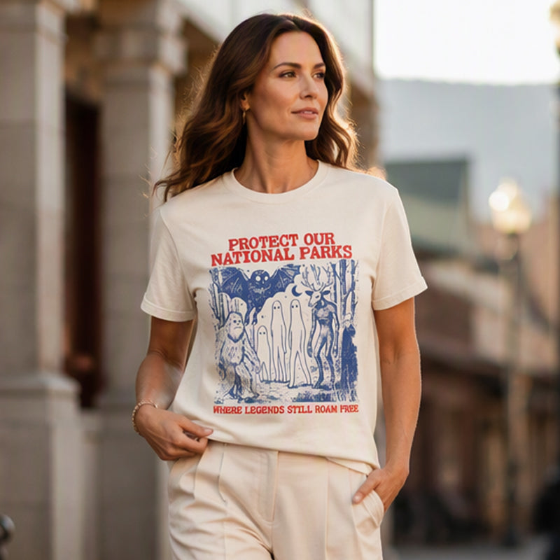 Retro Cryptid National Parks Graphic T-Shirt
