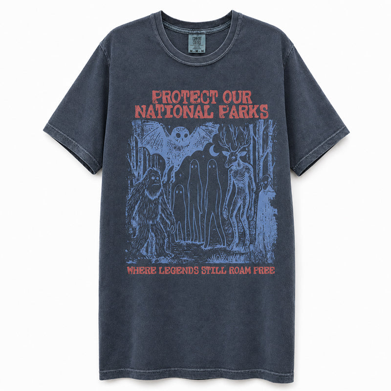 Retro Cryptid National Parks Graphic T-Shirt