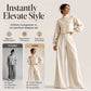 ⌛Limited-Time Offer-Women's Casual Cropped Top & Wide Leg Pants Set