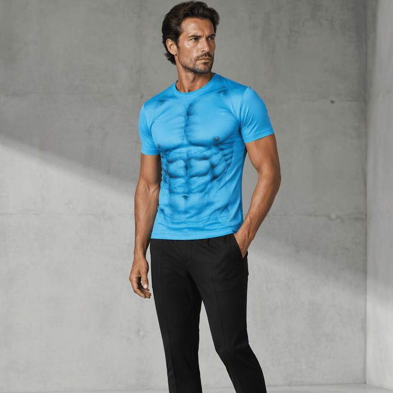 Bestseller🏆👕 Men's 3D Digital Print Muscle Shirt – Statement Style & All-Day Comfort for Every Look