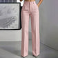 Women's High-Waisted Striped Wide-Leg Pants