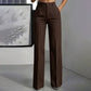 Women's High-Waisted Striped Wide-Leg Pants