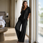 🌸Hot Sale 50% OFF💖Women’s Casual V-Neck Top & Wide-Leg Pants Set