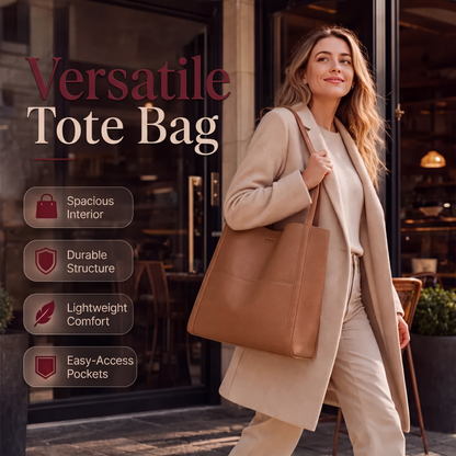 Versatile PU leather handbag and crossbody bag